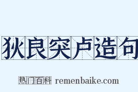 狄良突卢造句是什么意思的图片